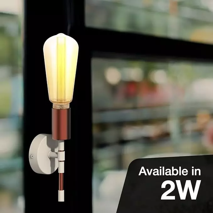 Havells 2 W Chimes ST60 LED Lamp Amber E27 Base Cap and 1800 K, LHLDBIHG6G8R002