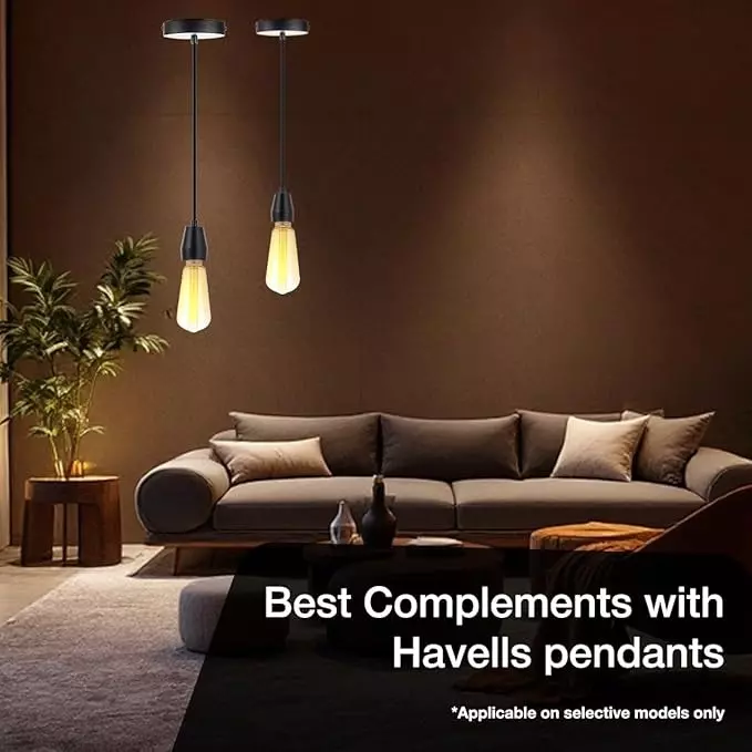 Havells 2 W Chimes ST60 LED Lamp Amber E27 Base Cap and 1800 K, LHLDBIHG6G8R002