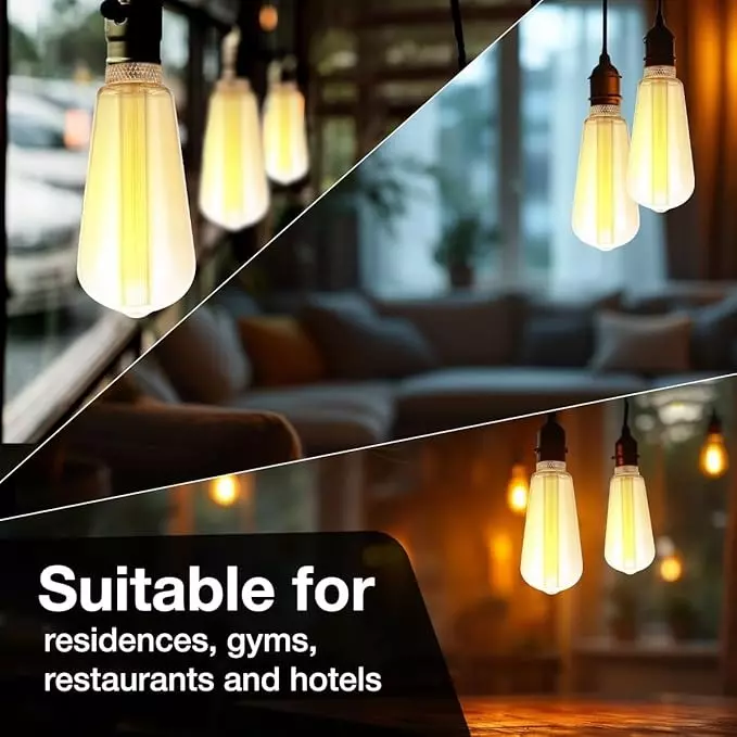 Havells 2 W Chimes ST60 LED Lamp Amber E27 Base Cap and 1800 K, LHLDBIHG6G8R002