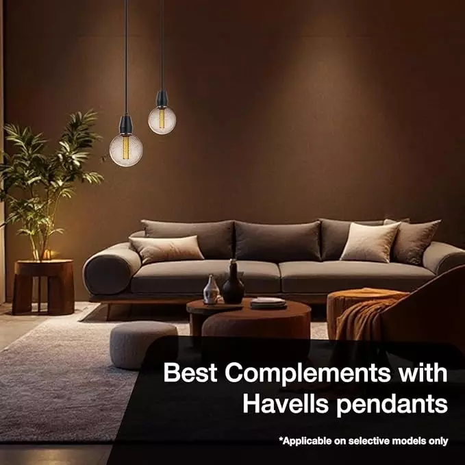 Havells 4 W Orion G125FC LED Lamp Smoke E27 Base Cap and 2000 K, LHLDBRHA6N8R004