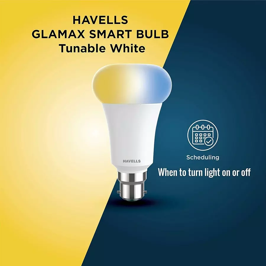 Havells Glamax 9 W Smart bulb B22 White 6500 K, LHLDAMED3A8R009
