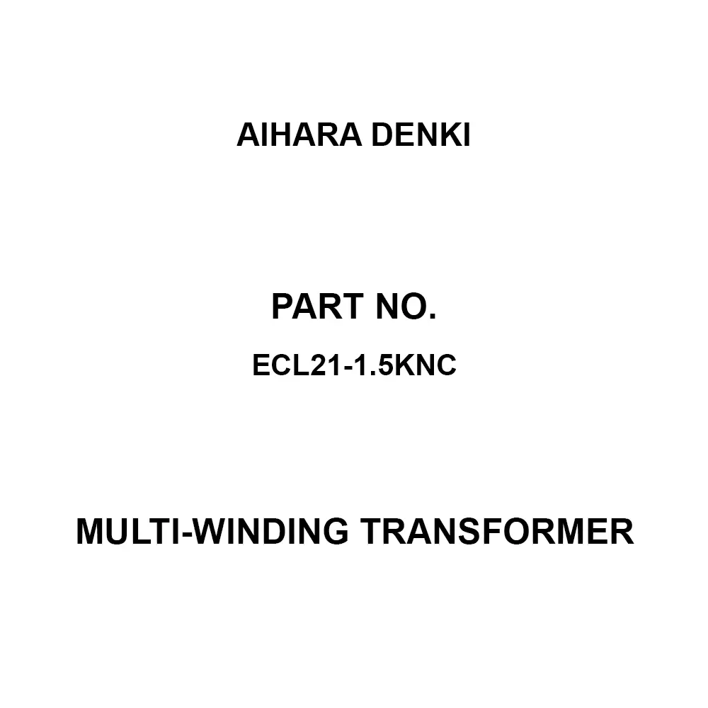 Aihara Denki Multi-Winding Transformer for M8 Mounting Hole 1.5 Capacity, ECL21-1.5KNC