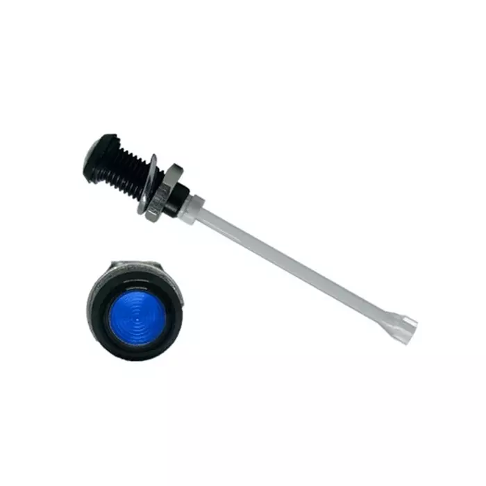 BIVAR Panel Mount Vertical LED Light Pipe Blue Round Lens, RHD-1390-F9PZB67PR (Pack of 100 Pcs)