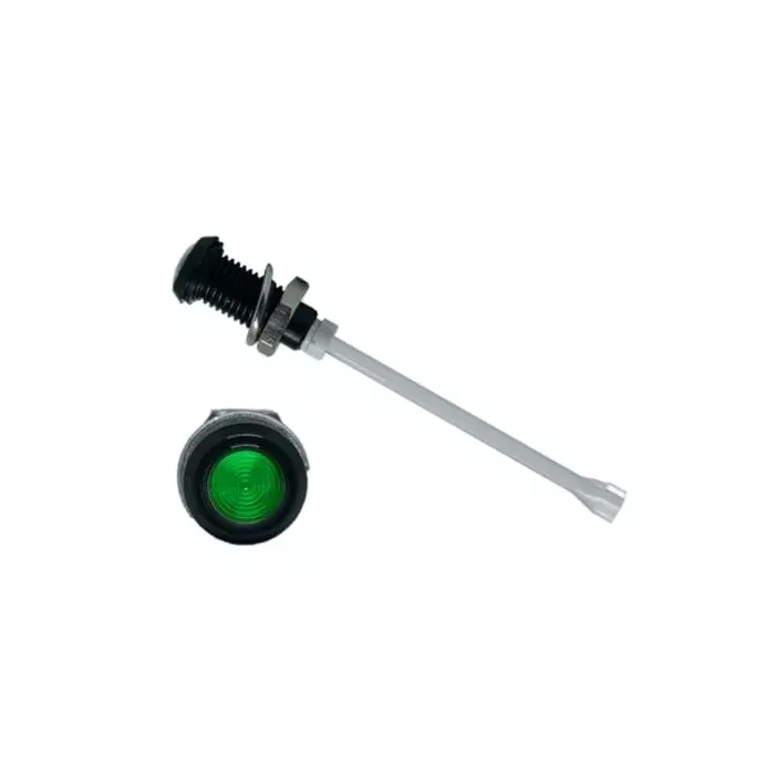 BIVAR Panel Mount Vertical LED Light Pipe Green Round Lens, RHD-1410-F6PZG67PR