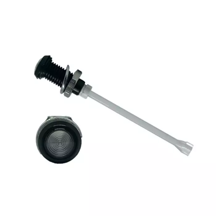 BIVAR Panel Mount Vertical LED Light Pipe Clear Round Lens, RHD-1910-F6PZ67PR