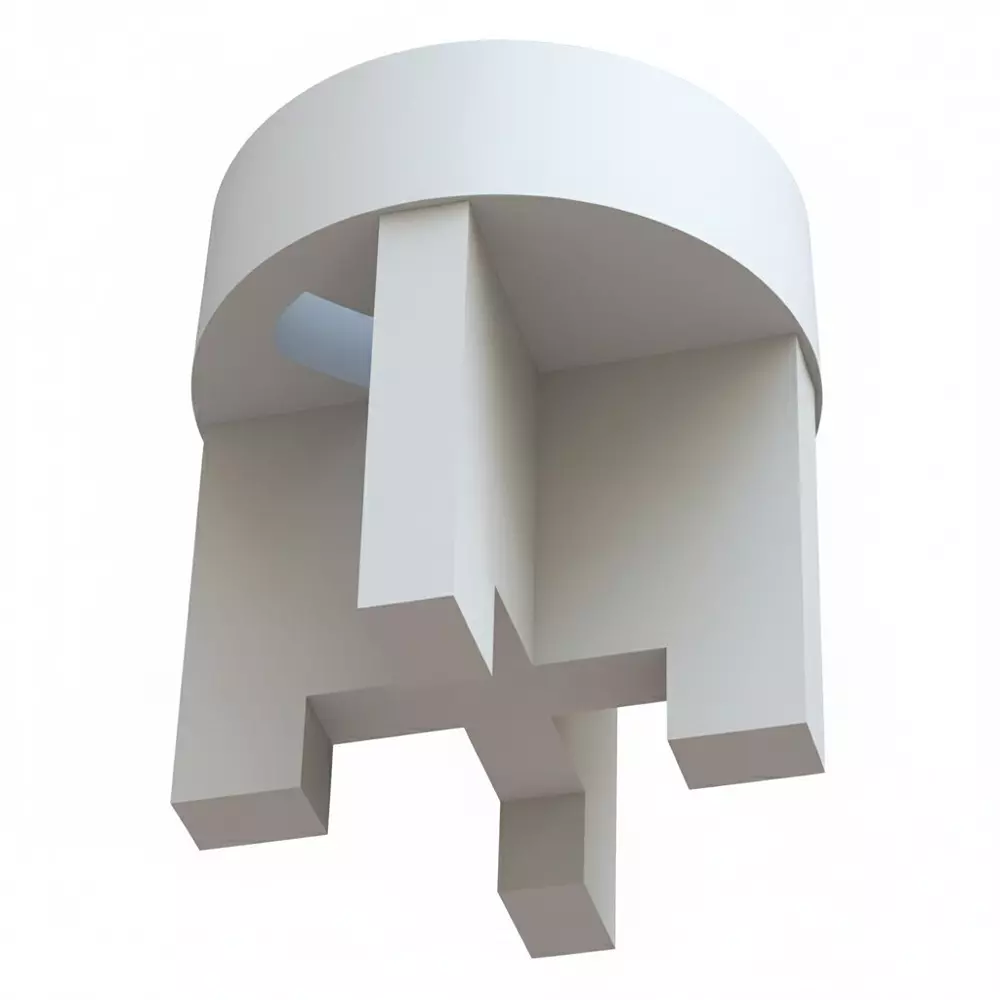 ESSENTRA COMPONENTS LEDS2 Series LED Spacers Nylon 6.6 Natural T-1 3/4 (5 mm), LEDS2E-4-01