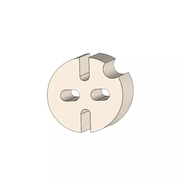 BIVAR ELM-P Series Self-Retaining LED Mounts Polyvinyl Chloride (PVC) 11 mm Body Length Natural, ELM 1-11MMP