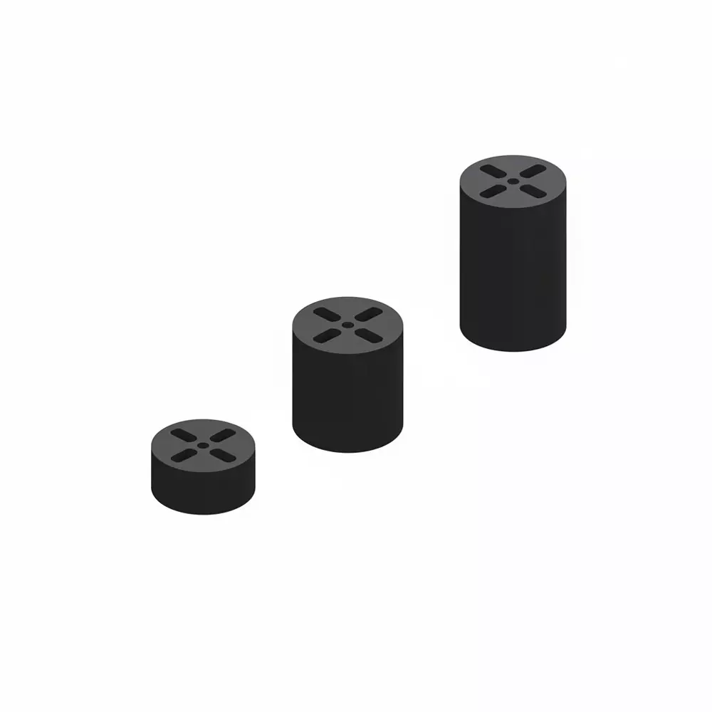 KEYSTONE LED Spacers Polyvinyl Chloride (PVC) T-1 (3 mm), T-1 3/4 (5 mm) LED Size Black, 8913