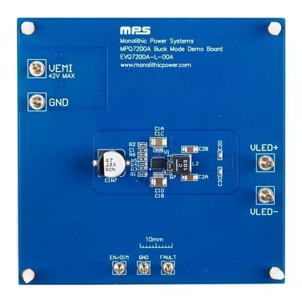 MPS MPQ7200A Series Evaluation Boards 6 to 20 V Operating Supply Voltage, EVQ7200A-L-00A