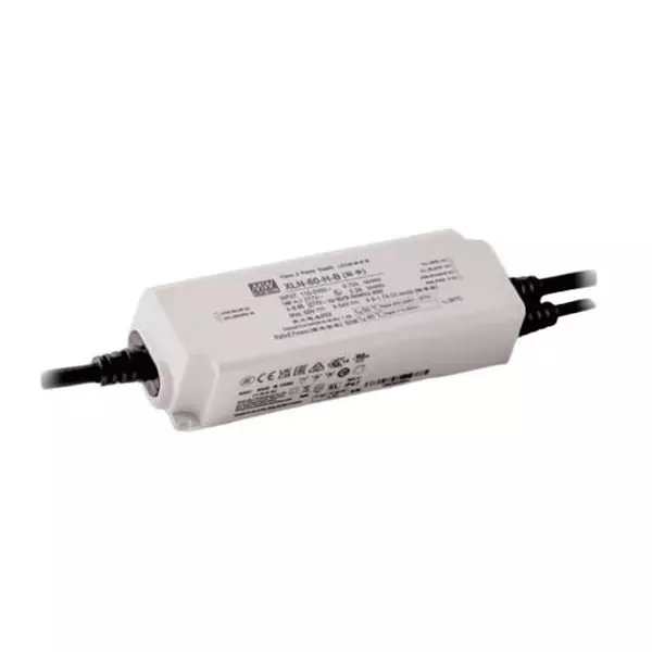 Mean Well XLN-60 Series LED Drivers Power Supply 1 Output 141.5 mm (5.571 inch) Without Dimming, XLN-60-24