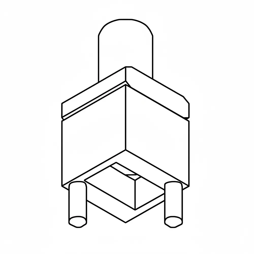 LUMEX Rigid Light Pipes Polycarbonate (PC) Vertical Orientation 30 mm Body Length, LPA-C011301S-30