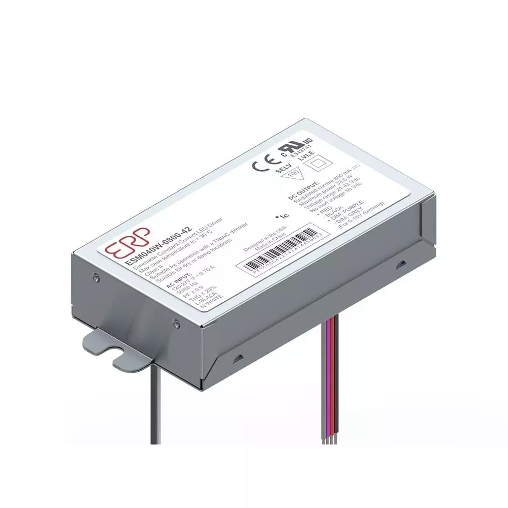 ERP POWER LED Drivers Power Supply Chassis Mount 1 Output 44.1 W, ESM050W-1050-42