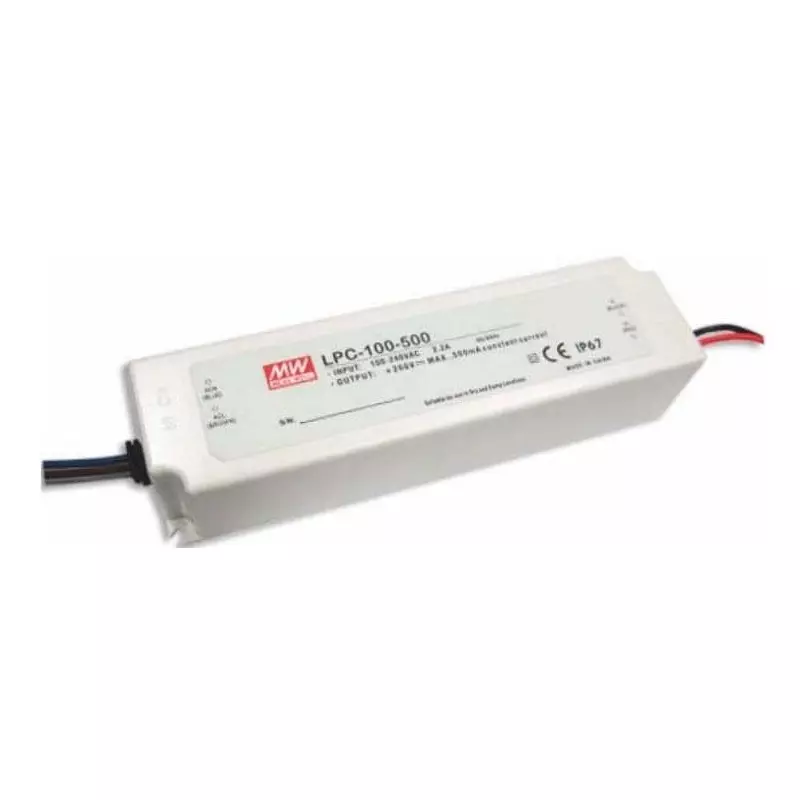 Mean Well LED Drivers Power Supply Chassis Mount 1 Output 100 W, LPC-100-500