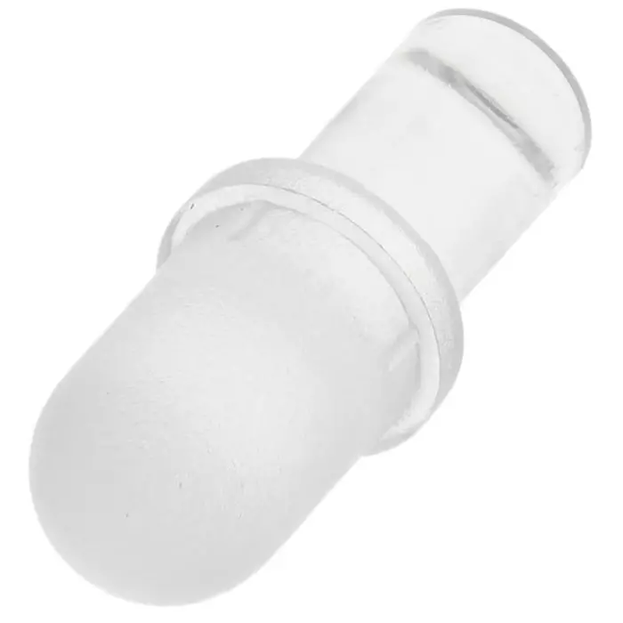 BIVAR Rear Panel Mount LED Light Pipe Clear Dome Lens, PLP5-250 (Pack of 5 Pcs)