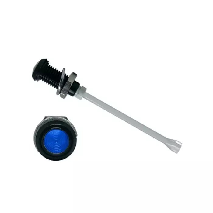 BIVAR Panel Mount Vertical LED Light Pipe Blue Round Lens, RHD-1140-F9PZB67PR (Pack of 100 Pcs)