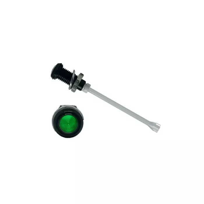 BIVAR Panel Mount Vertical LED Light Pipe Green Round Lens, RHD-1390-F9PZG67PR