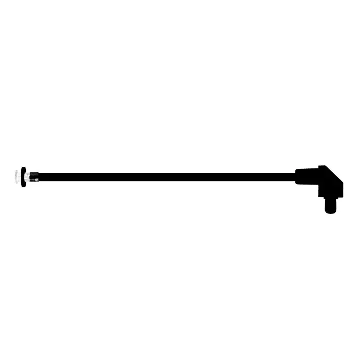 BIVAR Panel Mount Right Angle Flexible LED Light Pipe Round Lens, SZR1-10.00-F4PS54 (Pack of 2 Pcs)