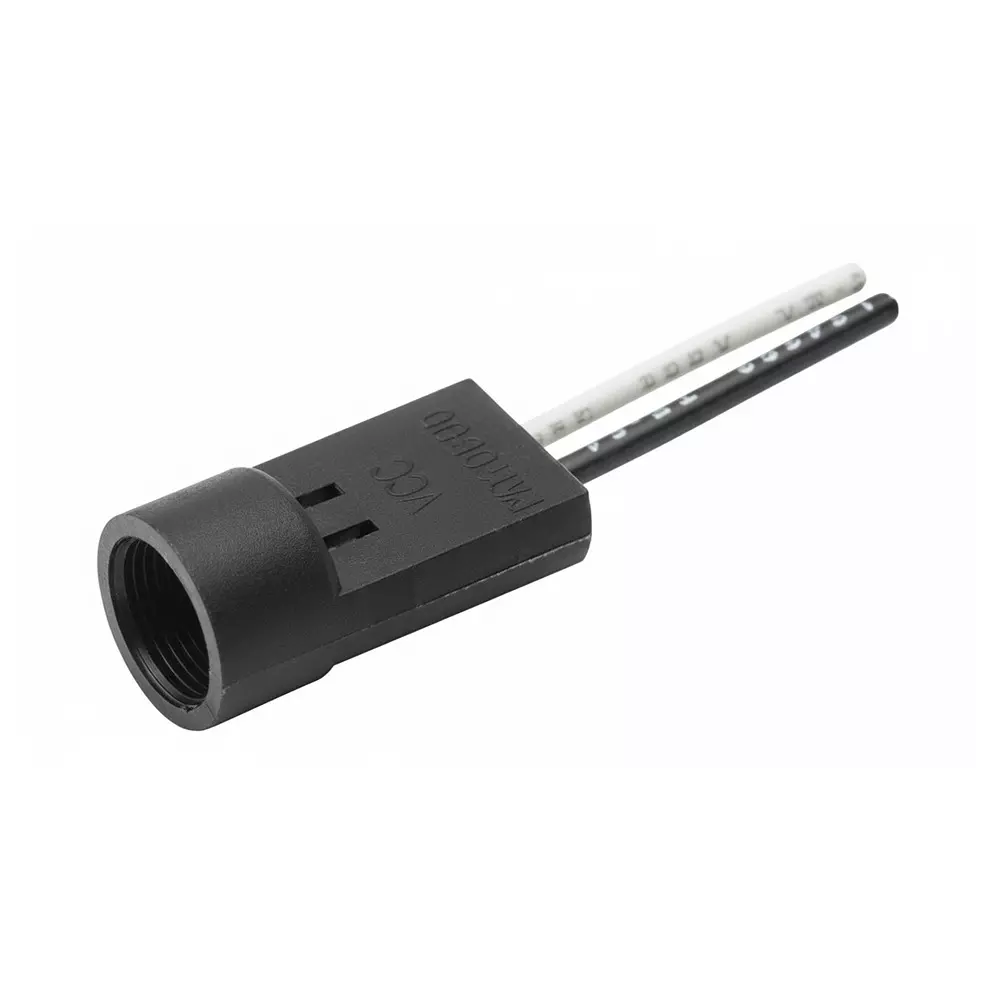 VCC Holders Thermoplastic (TP) T-1 3/4 (5 mm) LED Size with Wire Leads, CNX_C_X_4_1_18