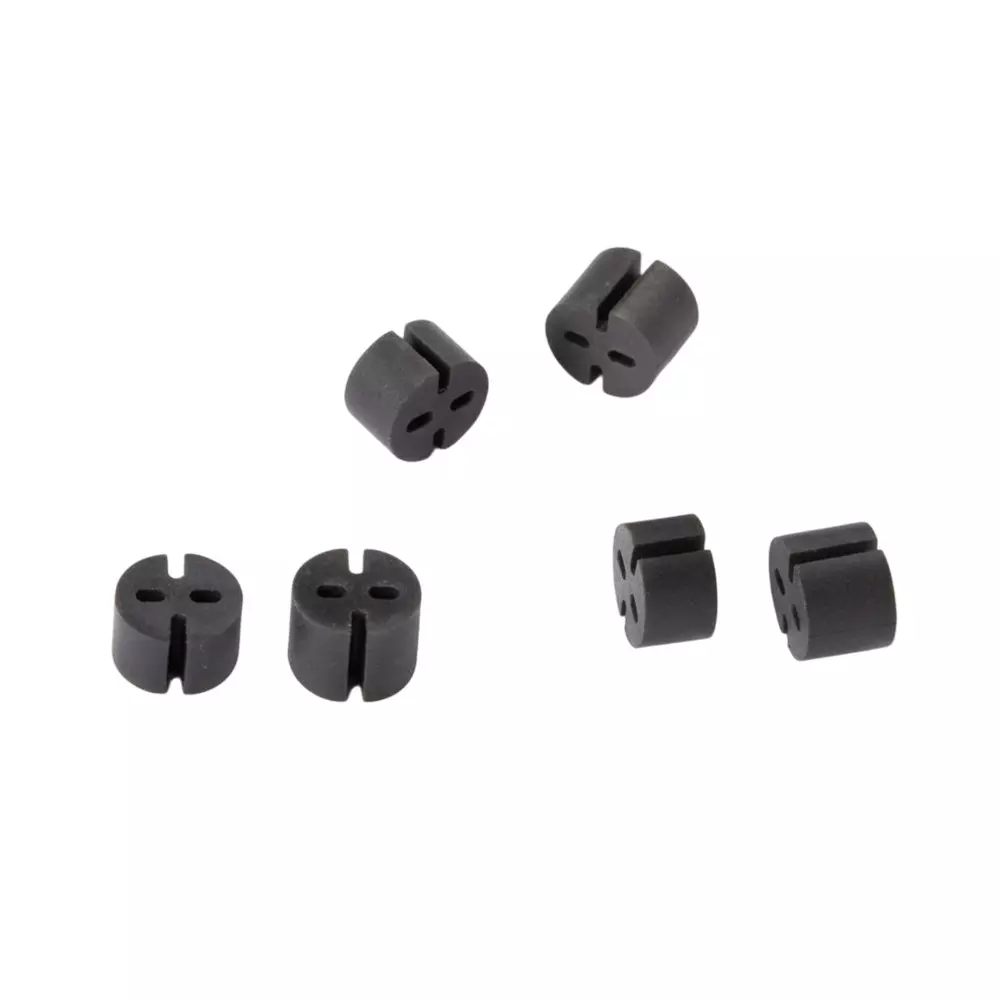 BIVAR Self-Retaining LED Mounts Extruded Polyvinyl Chloride T-1 3/4 (5 mm) LED Size Black, ELM 1-380