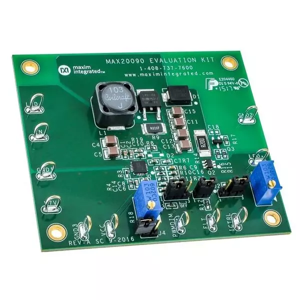 ANALOG DEVICES MAX20090 Series Evaluation Kits 6 to 18 V Operating Supply Voltage, MAX20090EVKIT#