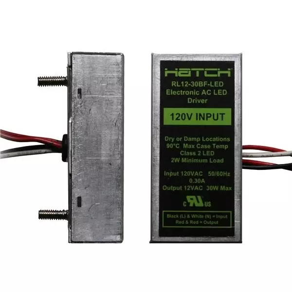 HATCH RL Series Electronic Transformers Series LED Drivers Power Supply 1 Output 69.088 mm (2.72 inch) With Dimming, RL12-15BF-LED