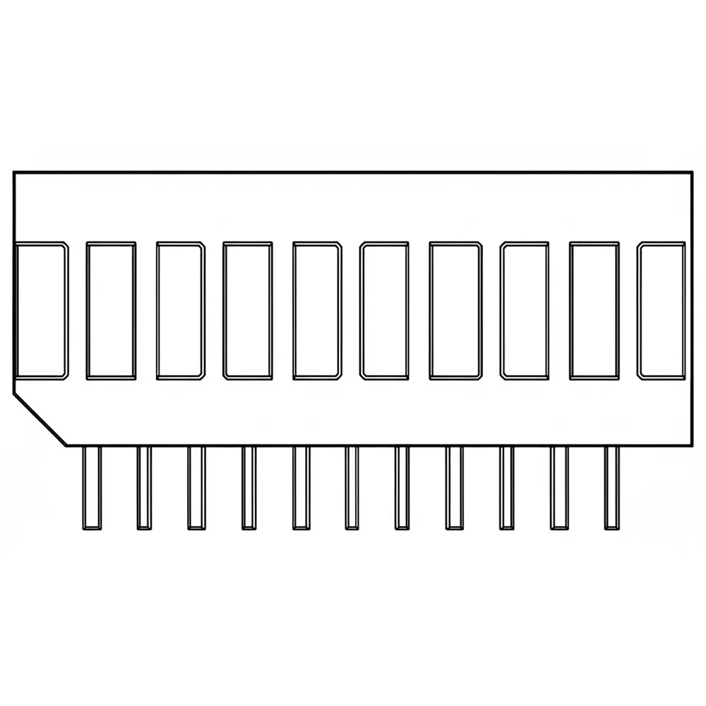 LUMEX LED Light Bars 8 mcd Luminous Intensity Green Illumination Color, SSA-LXB10GW-RA