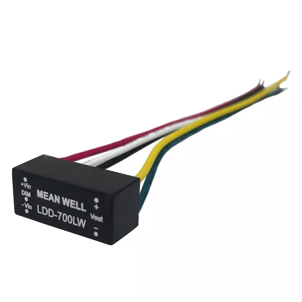 Mean Well LED Drivers Power Supply Chassis Mount 1 Output 22 W, LDD-700LW