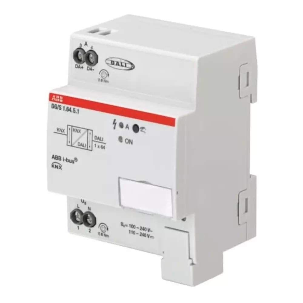 ABB DG/S 210mW Lighting Controller Gateway, DIN Rail Mount, 240 V AC, 2CDG110273R0011 DG/S1.64.5.1