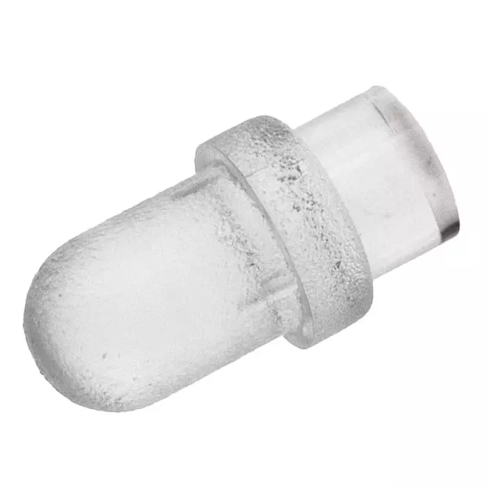 BIVAR Panel Mount LED Light Pipe Clear Dome Lens, PLP1-125 (Pack of 10 Pcs)