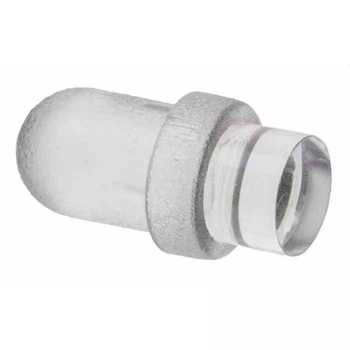 BIVAR Panel Mount LED Light Pipe Clear Dome Lens, PLP1-125 (Pack of 10 Pcs)