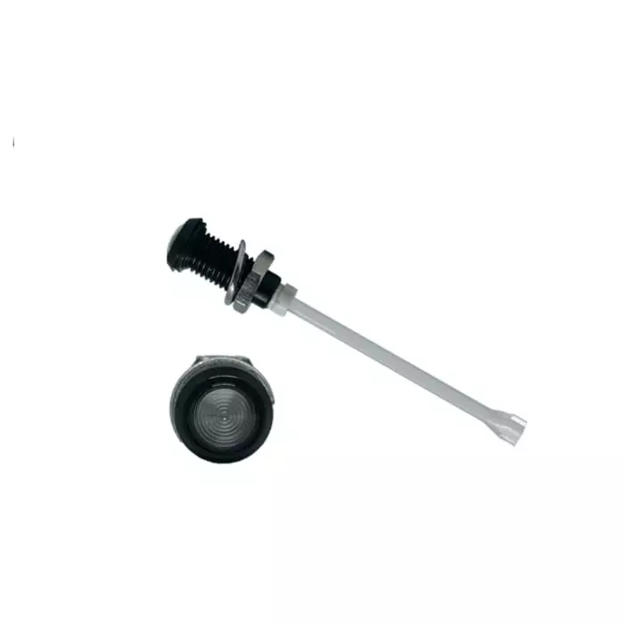BIVAR Panel Mount Vertical LED Light Pipe Clear Round Lens, RHD-2390-F9PZ67PR (Pack of 100 Pcs)