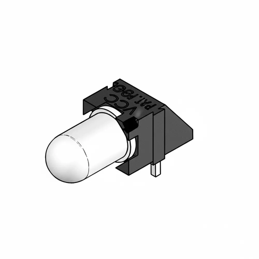 VCC LED Mounts Acrylic, Optical Grade 30.48 mm Body Length Clear, PCH_175