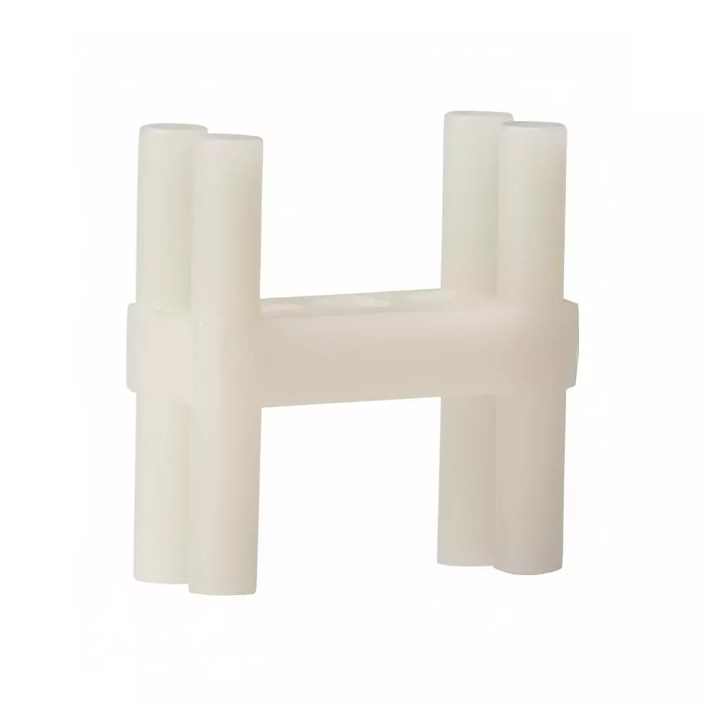 BIVAR Rectangular LED Mounts Nylon 5.2 mm Body Length White, RL1-150