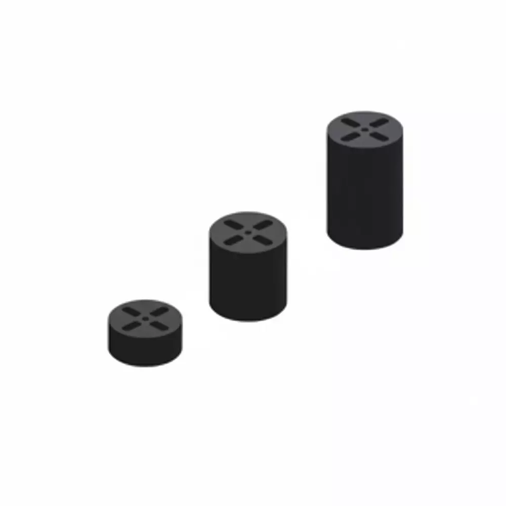 KEYSTONE LED Spacers Polyvinyl Chloride (PVC) T-1 (3 mm), T-1 3/4 (5 mm) LED Size Black, 8906