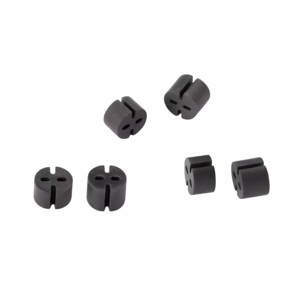 BIVAR Self-Retaining LED Mounts Extruded Polyvinyl Chloride T-1 3/4 (5 mm) LED Size Black, ELM 1-4MM