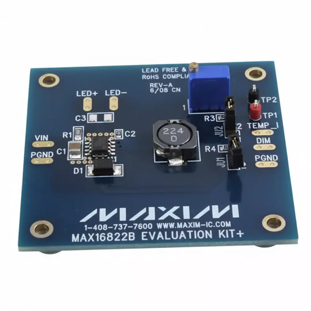 ANALOG DEVICES MAX16822EV Series Evaluation Kits 6 to 65 V Operating Supply Voltage, MAX16822BEVKIT+