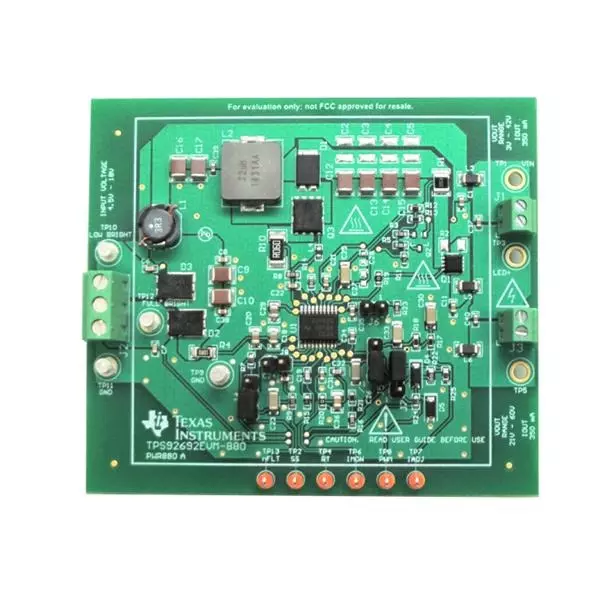 TEXAS INSTRUMENTS TPS92692-880 Series Evaluation Boards 4.5 to 18 V Operating Supply Voltage, TPS92692EVM-880