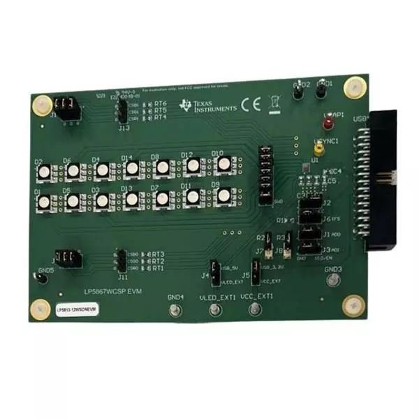 TEXAS INSTRUMENTS LP5867WCSP Series Evaluation Modules 2.7 to 5.5 V Operating Supply Voltage, LP5867WCSPEVM