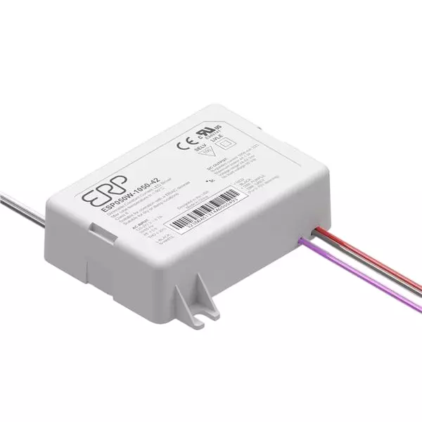 ERP POWER ESP Series LED Drivers Power Supply 1 Output 87 mm (3.425 inch) With Dimming, ESP050W-1200-42