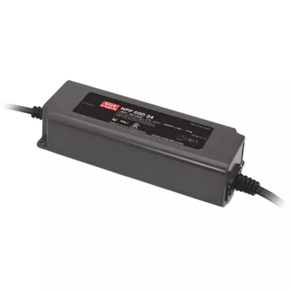 Mean Well NPF-60D Series LED Drivers Power Supply 1 Output 150 mm (5.906 inch) With Dimming, NPF-60D-24