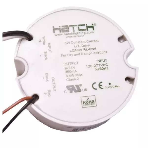 HATCH LCB Series LED Drivers Power Supply 1 Output 55 mm (2.165 inch) Without Dimming, LCB009-RL-UNV