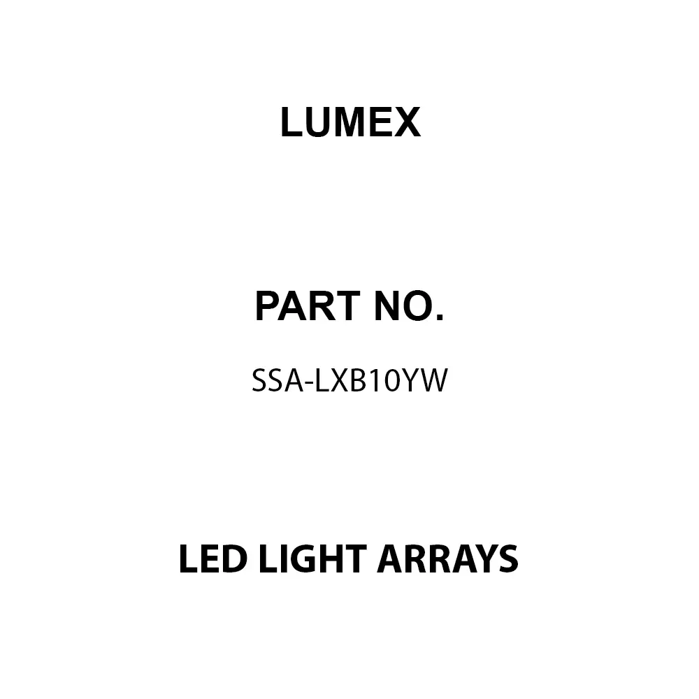 LUMEX LED Light Arrays 8 mcd Luminous Intensity Yellow Illumination Color, SSA-LXB10YW
