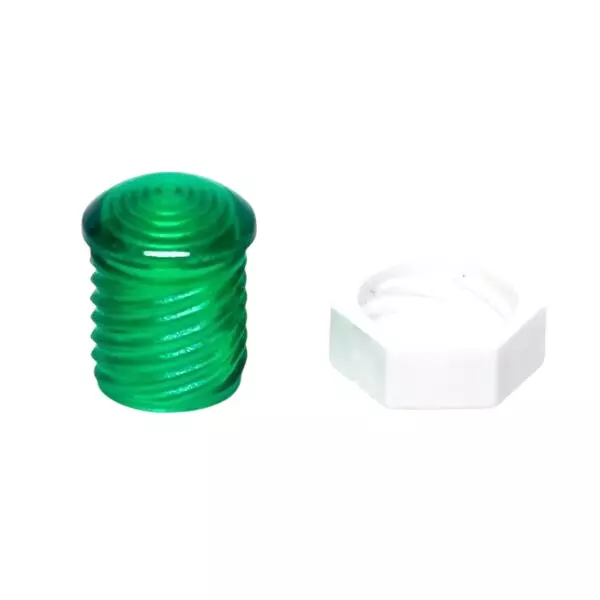 VCC LED Lenses Polycarbonate (PC) 5 mm LED Size Green, CMC_441_GTP