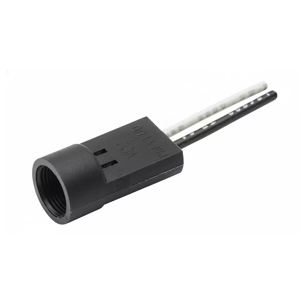 VCC Holders Thermoplastic (TP) T-1 3/4 (5 mm) LED Size with Wire Leads, CNX_C_E_4_1_18