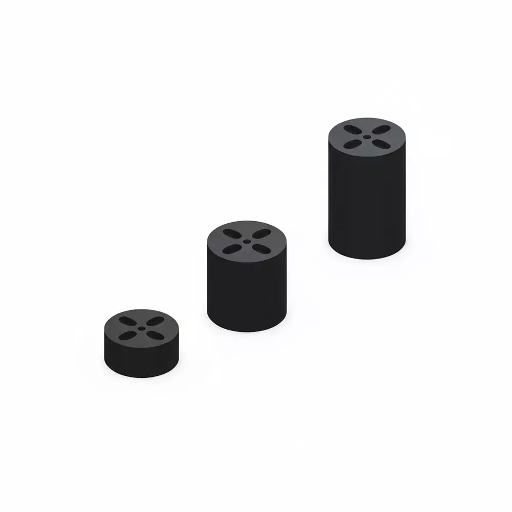 KEYSTONE LED Spacers Polyvinyl Chloride (PVC) T-1 (3 mm), T-1 3/4 (5 mm) LED Size Black, 8922