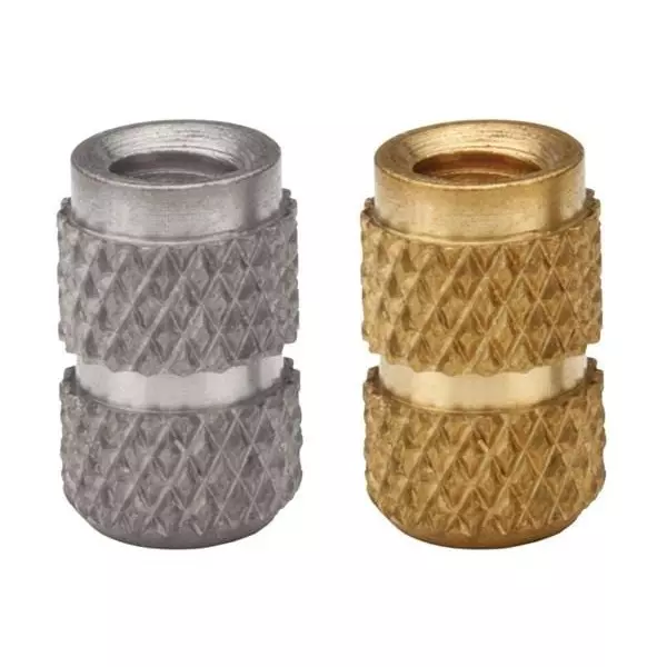 SI Threaded Insert 8-32 Thread 11.91 mm (0.469 Inch) Leaded Brass 6.35 mm (0.25 Inch), IBB-832-10