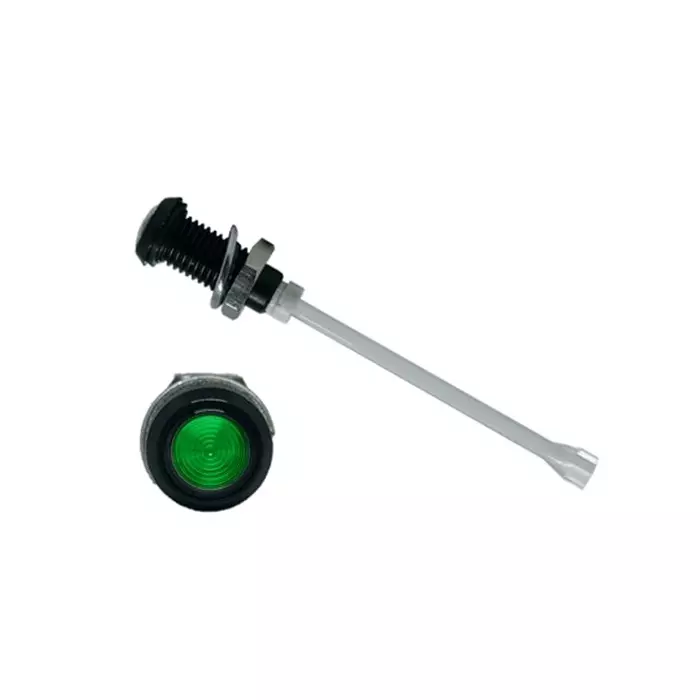 BIVAR Panel Mount Vertical LED Light Pipe Green Round Lens, RHD-1890-F9PZG67PR
