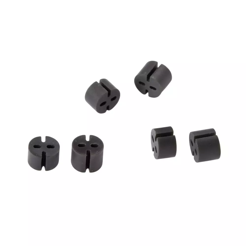 BIVAR Self-Retaining LED Mounts Extruded Polyvinyl Chloride T-1 3/4 (5 mm) LED Size Black, ELM 1-440