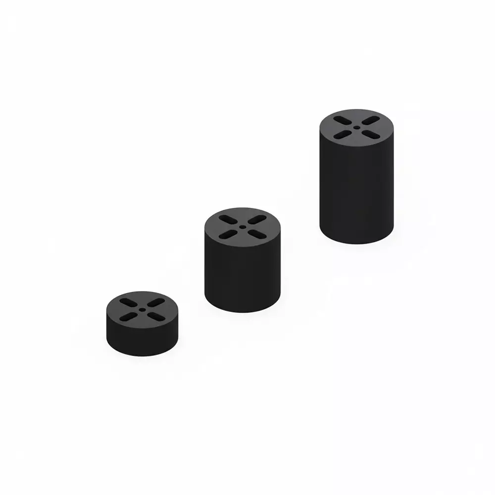 KEYSTONE LED Spacers Polyvinyl Chloride (PVC) T-1 (3 mm), T-1 3/4 (5 mm) LED Size Black, 8909