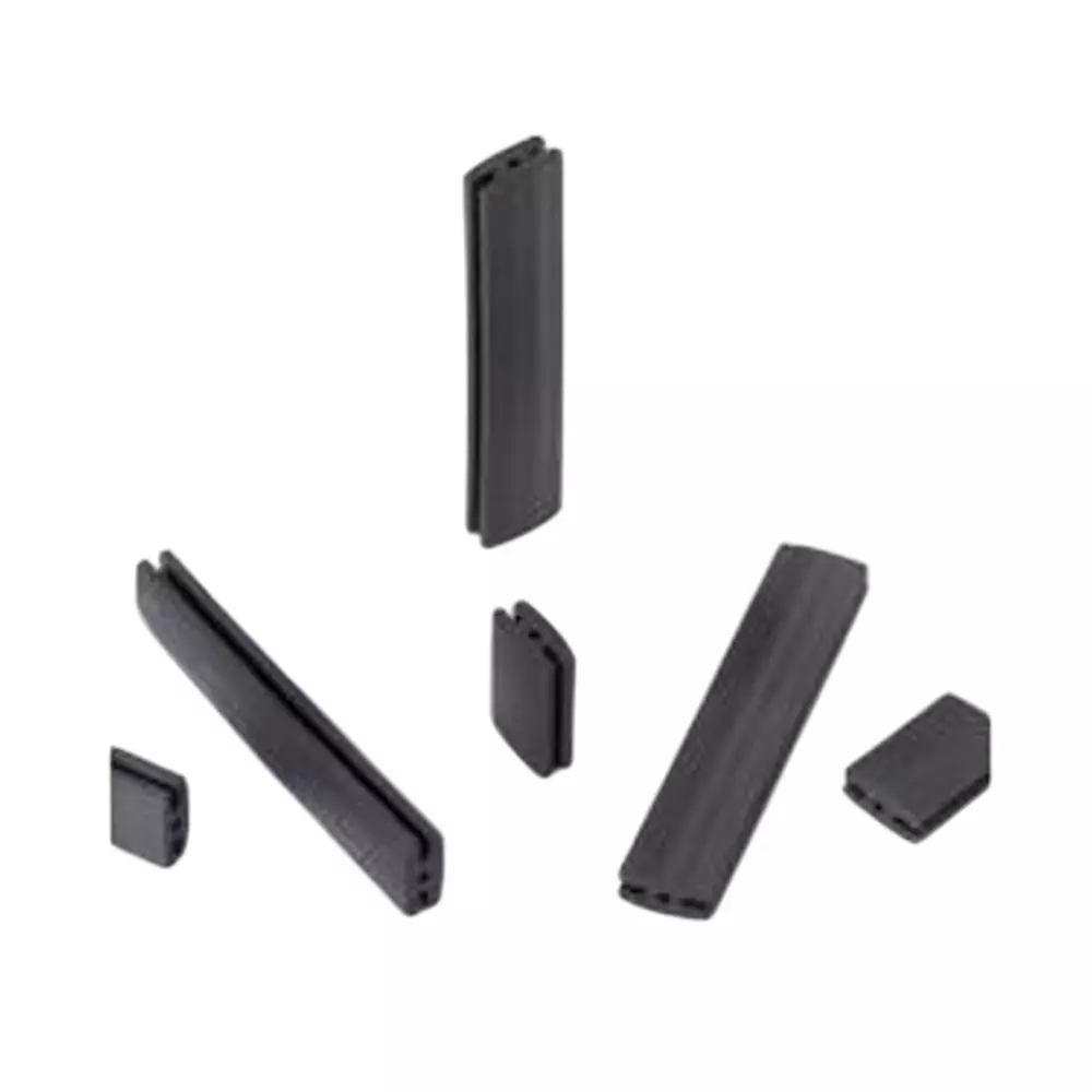 BIVAR Self-Retaining LED Mounts Extruded Polyvinyl Chloride T-1 3/4 (5 mm) LED Size Black, ERM 1-360